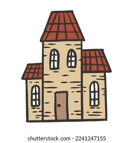 House hand drawn doodle vector illustration