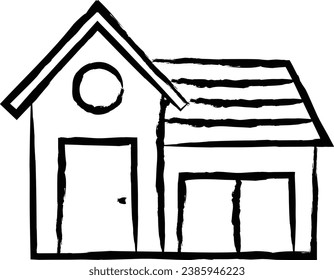 House hand drawn vector illustration
