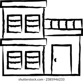House hand drawn vector illustration