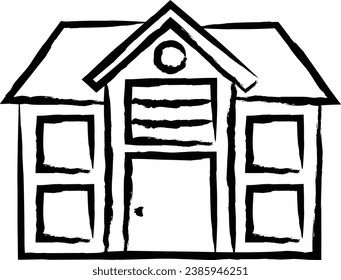 House hand drawn vector illustration