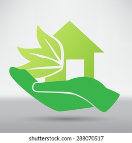 house hand icon