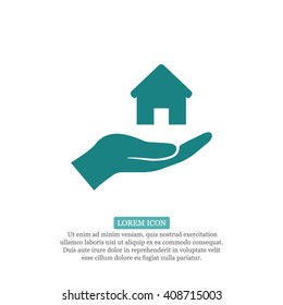 House in hand Icon