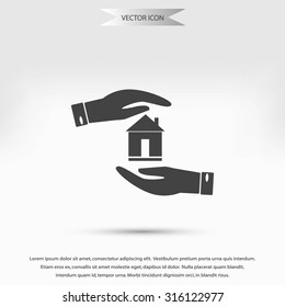 House in hand vector House in hand vector