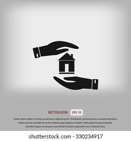 House in hand vector House in hand vector