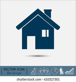 House in hand vector icon.