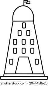 The house has several floors vector image