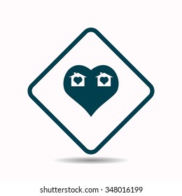 House with Heart Icon