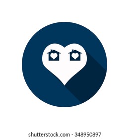 House with Heart Icon icon