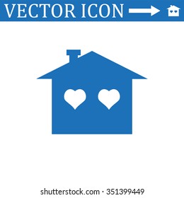 House with Heart  icon