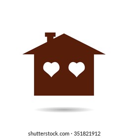 House with Heart  icon