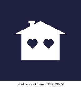House with Heart  icon