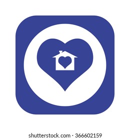 House with Heart  icon