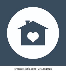 House with Heart  icon