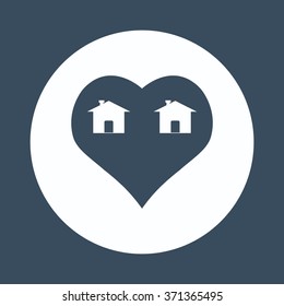 House with Heart Icon icon