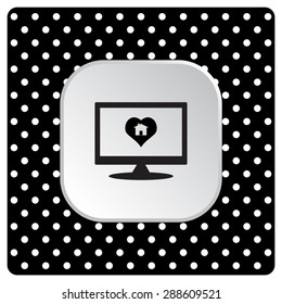 House with Heart Icon. icon. vector design