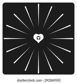 House with Heart Icon. icon. vector design