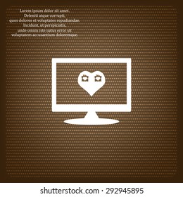 House with Heart Icon. icon. vector design