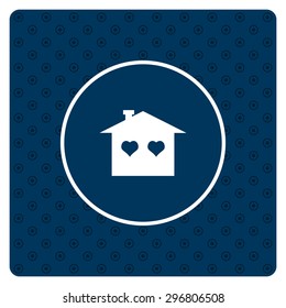 House with Heart Icon. icon. vector design