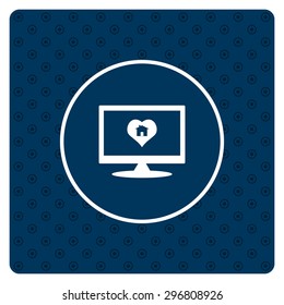 House with Heart Icon. icon. vector design