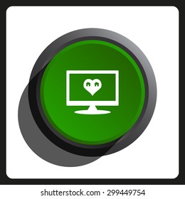 House with Heart Icon. icon. vector design