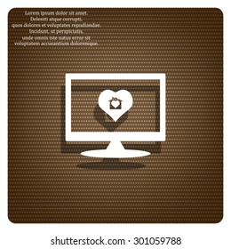 House with Heart Icon. icon. vector design