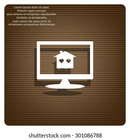 House with Heart Icon. icon. vector design