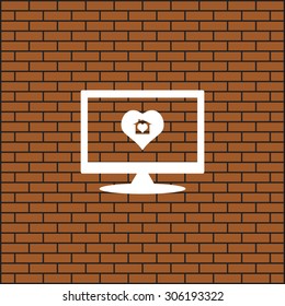 House with Heart Icon. icon. vector design