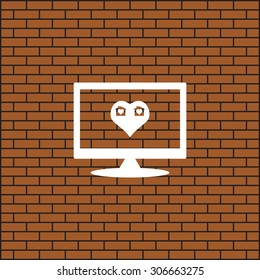 House with Heart Icon. icon. vector design