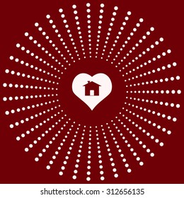 House with Heart Icon. icon. vector design