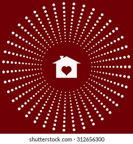 House with Heart Icon. icon. vector design