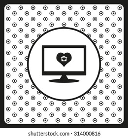 House with Heart Icon. icon. vector design