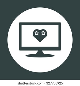 House with Heart Icon. icon. vector design