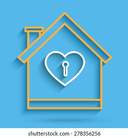 House heart key