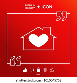 House with heart symbol