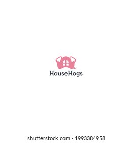 house hog with pink logo concept