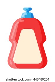 House hold bottle template and container bottle pack design bottle template