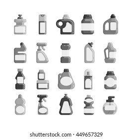 House hold bottle template and container bottle pack design bottle template