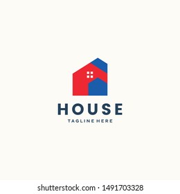 house home architect  logo vector icon illustration