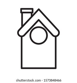 house home architecture icon vector illustration thick line