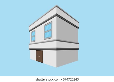 house home building design.vector and illustration