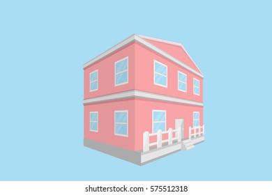 house home building design.vector and illustration