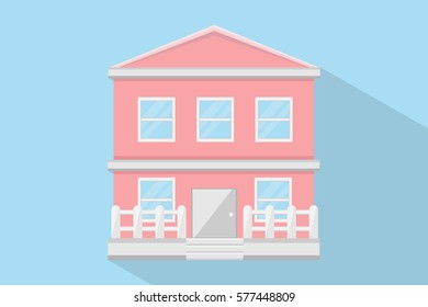 house home building design.vector and illustration