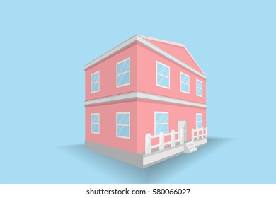 house home building design.vector and illustration