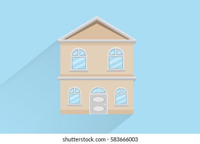 house home building design.vector and illustration