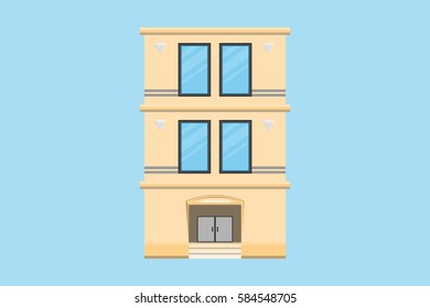 house home building design.vector and illustration