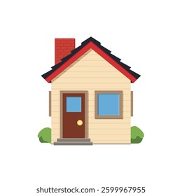 House home building emoji vector illustration