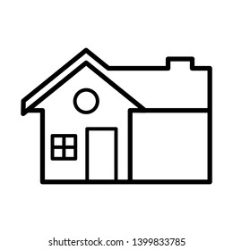 house - home - building icon vector design template