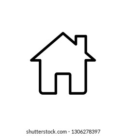 House, home, building, property, estate icon. Editable vector 64x64 Pixel.