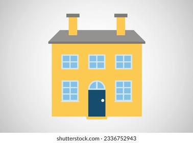 House or home design template vector illustration. Logo for real estate business or company