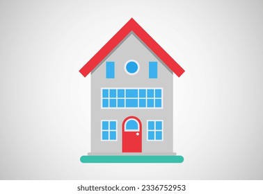 Ilustración vectorial de la plantilla de diseño residencial o de la casa. Logo para negocios inmobiliarios o empresa